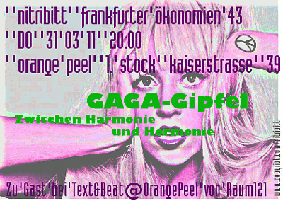 Lady Gaga Flyer